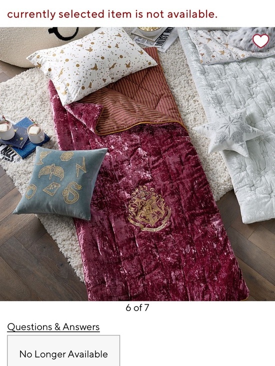 Other - Pottery barn teen Gryffindor Velvet sleeping bag Burgundy